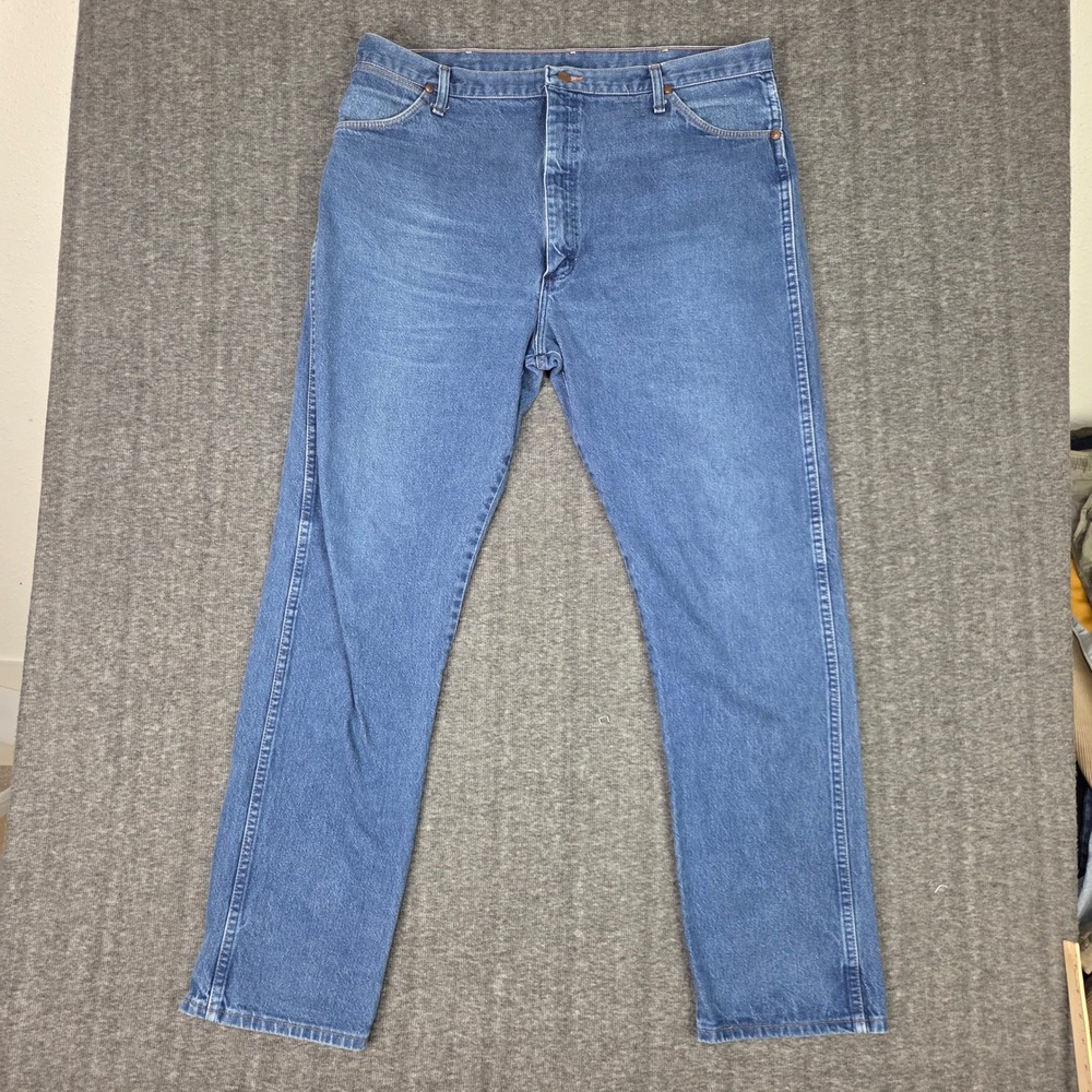 Wrangler 13MWZ Jeans Men 42x34 Blue  Cowboy Cut Denim Western Rodeo Cowboy